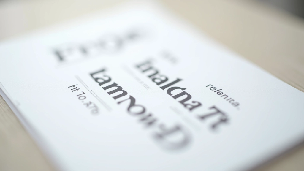 Typography hierarchy showing different font sizes and weights used consistently across website pages and sections