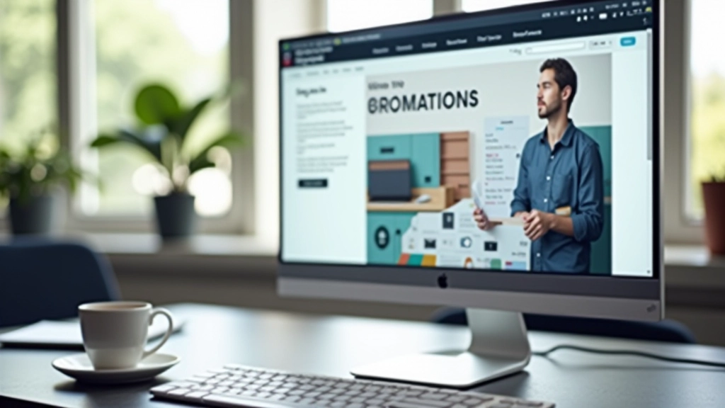 Website layout showing consistent use of brand colors and typography across multiple pages displayed on computer screen