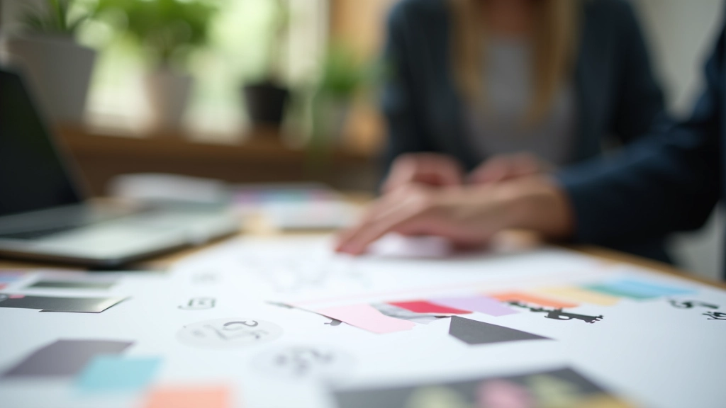 Brand color palette with primary, secondary, and accent colors organized in a cohesive visual system